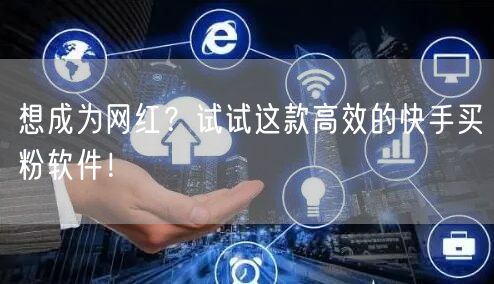 想成为网红?试试这款高效的快手买粉软件!