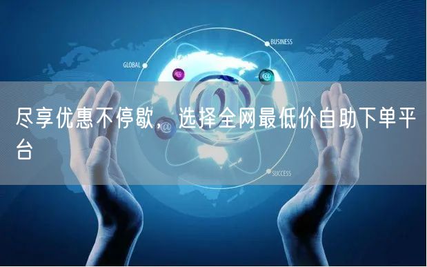 尽享优惠不停歇,选择全网最低价自助下单平台